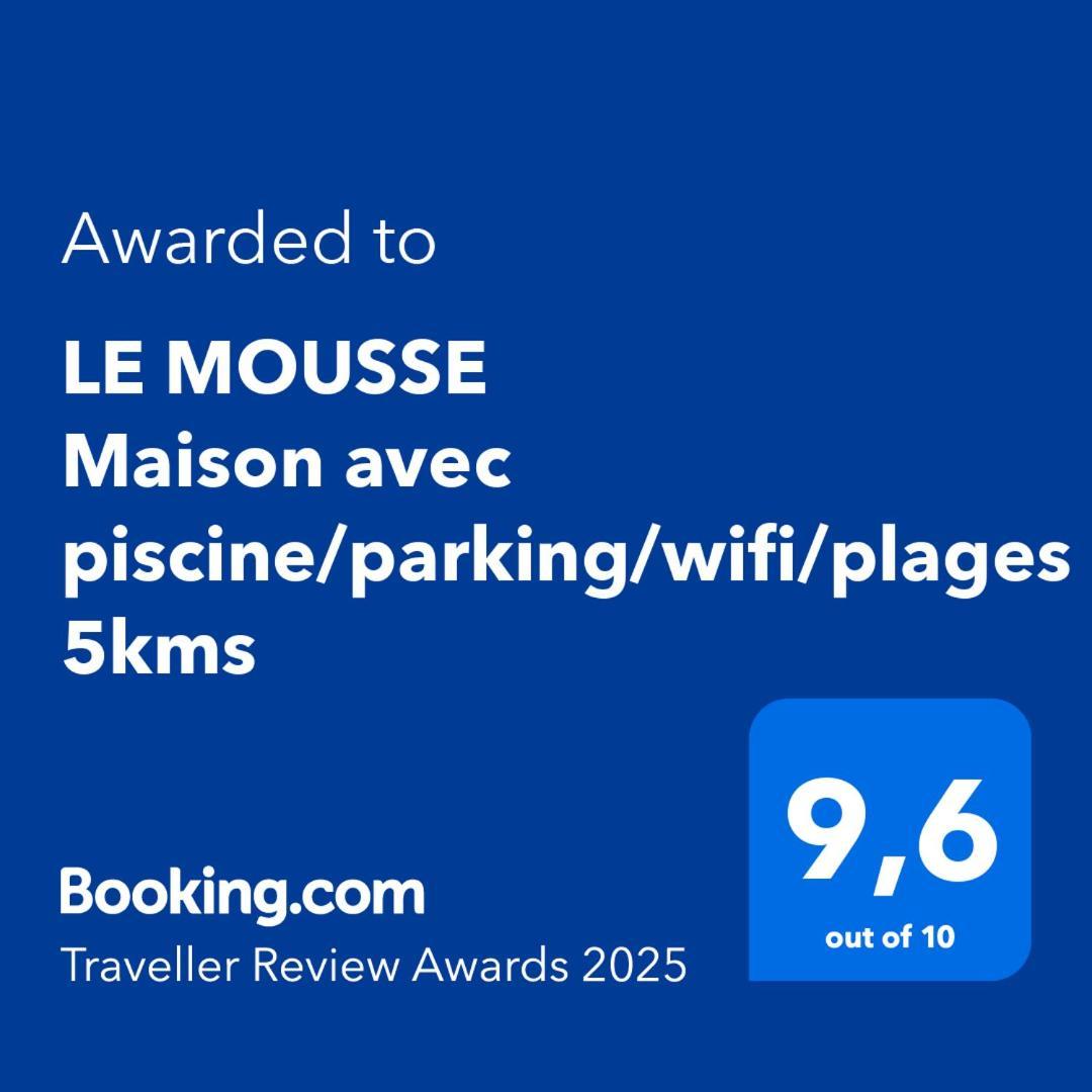 Le Mousse Maison Avec Piscine/Parking/Wifi/Plages 5Kms Les Mathes Dış mekan fotoğraf